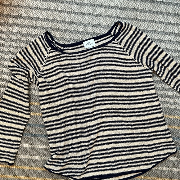 Lark & Wolff Boatneck Cotton Striped Sweater - Picture 2 of 4